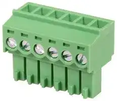 CTBP92HD/6: Pluggable Terminal Block, 3.5 mm, 6 Ways, 28 AWG, 16 AWG, 1 mm², Clamp