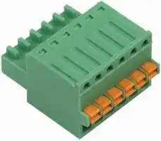 20.2500M/6-E: Pluggable Terminal Block, 2.5 mm, 6 Ways, 26 AWG, 20 AWG, 0.5 mm², Push In