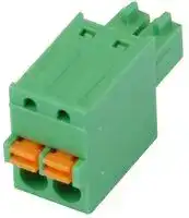 20.1551M/2-E: Pluggable Terminal Block, 3.5 mm, 2 Ways, 28AWG to 16AWG, 1.5 mm², Push In, 7 A