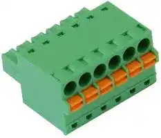 20.1551M/6-E: Pluggable Terminal Block, 3.5 mm, 6 Ways, 28 AWG, 16 AWG, 1.5 mm², Push In