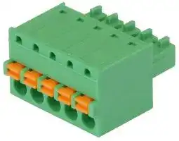 21.1551M/5-E: Pluggable Terminal Block, 3.81 mm, 5 Ways, 28 AWG, 16 AWG, 1.5 mm², Push In