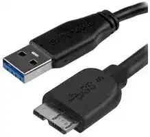 USB3AUB15CMS: USB Cable, 15cm (6in) Short Slim SuperSpeed USB 3.0 A to Micro B Cable, 5Gbps, M/M