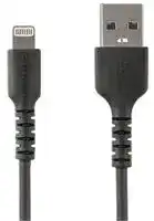 RUSBLTMM2MB: USB Cable, Type A Plug to Lightning Plug, 2 m, 6.6 ft, USB 2.0, Black