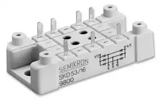 SKD 83/16: Bridge Rectifier, Three Phase, 1.6 kV, 83 A, Module, 7 Pins, 1.45 V