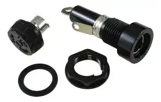 BK/HJM: FUSE HOLDER, 6.3X25.4MM, PANEL MOUNT