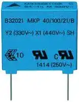 B32023A3104M: CAPACITOR POLYPROPYLENE PP FILM, 0.1UF,