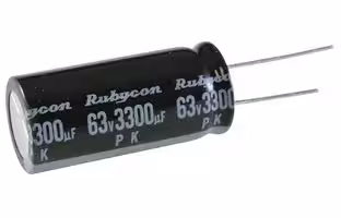 63PK3300MEFC18X40: ALUMINUM ELECTROLYTIC CAPACITOR, 3300UF, 63V, 20%, RADIAL