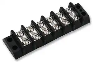 600A-GP-16 — Panel Mount Barrier Terminal Block, 2 Row, 16 Ways, 22 AWG, 12 AWG, 9.5 mm, 15 A