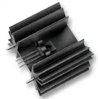 SK 129 63,5 STS SOT 32: Heat Sink, Extruded, PCB Mount, 4.5 °C/W, SOT-32, TO-3P, TO-220, 42 mm, 63.5 mm, 25 mm