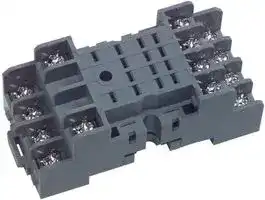SY4S-05C: RELAY SOCKET FINGERSAFE SCREW, 14PIN, 7A, 300V