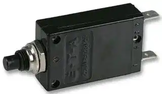 2-5700-IG1-P10-DD-000040 1A: Thermal Circuit Breaker, 2-5700 Series, 1 A, 1 Pole, 50 VDC, 250 VAC, Panel