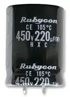 400HXC330MEFCSN35X35: Electrolytic Capacitor, Quick-Connect, 330 µF, 400 V, ± 20%, Snap-In, 2000 hours @ 105°C