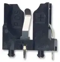 1065: Battery Holder, Coin Cell - 20mm x 1, Through Hole, Snap-In