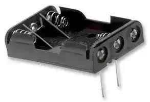 2479: Battery Holder, AAA x 3, Through Hole