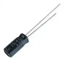 25PX47MEFC5X11: ALUMINUM ELECTROLYTIC CAPACITOR, 47UF, 25V, 20%, RADIAL