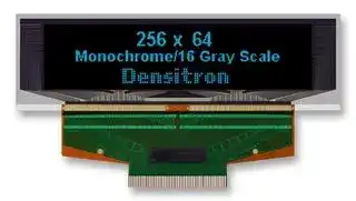 DD-25664BE-3A: Graphic OLED, 256 x 64, Blue on Black, 2.8V, Parallel, Serial, 88mm x 27.8mm, -30 °C