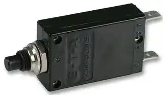 2-5700-IG1-P10-DD-000040 20A: Thermal Circuit Breaker, 2-5700 Series, 20 A, 1 Pole, 28 V, 250 V, Panel