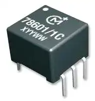 78601/1C: Pulse Transformer, PCB, 1:1, 2 mH, 0.6 ohm, 20 Vµs, 1 kV, 78601/1C Series