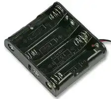 HH-3633: Battery Holder, AA, 4 x Through Hole, Wire Leads