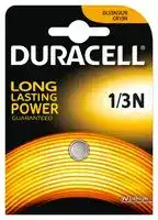 DL1/3N: Battery, Single Cell, 3 V, 1/3N, Lithium Manganese Dioxide, 160 mAh, Pressure Contact, 1