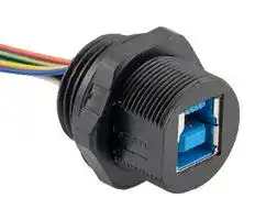 U3A00027-10I: USB CABLE, 3.0 B RCPT-FREE END, 10"