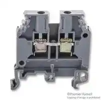 011511607: DIN Rail Mount Terminal Block, 2 Ways, 22 AWG, 10 AWG, 4 mm², Screw, 30 A
