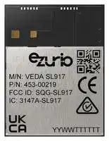453-00219C: Wi-Fi & Bluetooth Module, 4MB Flash, NCP, Trace Pad/2.4GHz, GPIO/HCI/I2C/I2S/PWM/SDIO/SPI/UART/USART