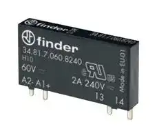 348170608240: Solid State Relay, SPST-NO, 2 A, 72 VDC, Through Hole, Solder, Zero Crossing