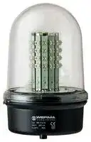 28041055: Beacon, LED, Red, Steady, 50 VDC, 142 mm x 218 mm, Clear Dome, IP65