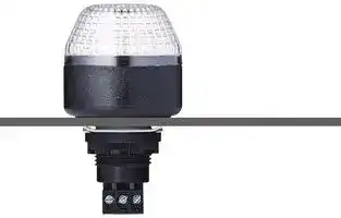 801550405: Beacon, Steady, Transparent, 24 V, IP67, 42 mm H, 44 mm Lens, IMM M22 Series