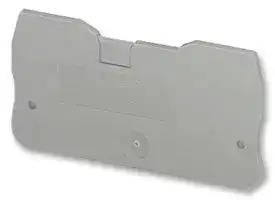3206568: End Cover, Length: 62.6 mm, Width: 2.2 mm, Height: 39.3 mm, Grey
