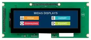 MDT0520COHC-HDMI: TFT LCD, 5.2 ", 480 x 128 Pixels, Landscape, RGB, 5V
