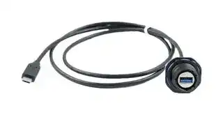31932G-050: USB Cable, 24Pos/9Pos, Type C Plug to Type A Receptacle, 500 mm, 19.7 ", USB 3.0