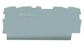 2000-1491.: END AND INTERMEDIATE PLATE, RAIL, GRAY