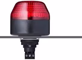 802502405: Beacon, Flashing / Steady, Red, 24 V, IP65, 56 mm H, 65 mm Lens, IBL M22 Series