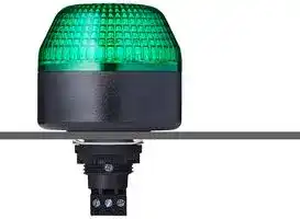 802506405: Beacon, Flashing / Steady, Green, 24 V, IP65, 56 mm H, 65 mm Lens, IBL M22 Series
