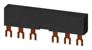 3RV1915-2AB: Busbar Modular Spacing, 3 Phase, for Circuit Breaker