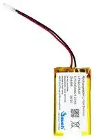 LP422339JU 1S1P: Rechargeable Battery, 3.7 V, Lithium Ion, 350 mAh, Wire Leads, 1