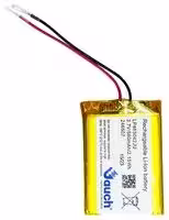 LP463042JU 1S1P: Rechargeable Battery, 3.7 V, Lithium Ion, 600 mAh, Wire Leads, 1
