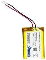LP463042JU 1S1P: Rechargeable Battery, 3.7 V, Lithium Ion, 600 mAh, Wire Leads, 1