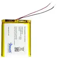 LP675365JU: Rechargeable Battery, 3.7 V, Lithium Ion, 3 Ah, Wire Leads, 1