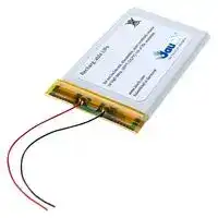LP685077JU: Rechargeable Battery, 3.7 V, Lithium Ion, 3.5 Ah, Wire Leads, 1
