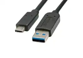 68798-0007: USB Cable, Type A Plug to Type C Plug, 1 m, 3.3 ft, USB 3.0, Black