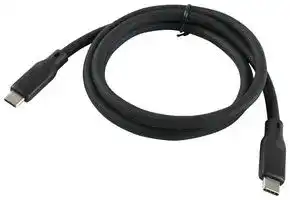 MP014936: USB Cable, USB Type C Plug to USB Type C Plug, 1 m, 3.3 ft, USB 3.2, Black