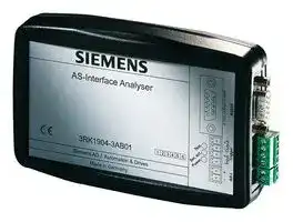 3RK1904-3AB01: AS-Interface Diagnostic Device, Analyser, V2, 500 V, 70 mA, IP20, 150 x 90 x 30 mm