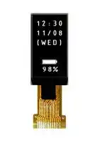 MDOT064128AY-WM: Graphic OLED, 64 x 128 Pixels, White on Black, 3V, I2C, SPI, 14mm x 43.8mm, -40 °C