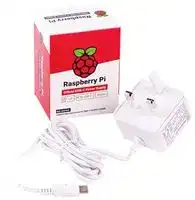 SC0212: Raspberry Pi Accessory, Raspberry Pi 4 Model B Official PSU, USB-C, 5.1V, 3A, UK Plug, White
