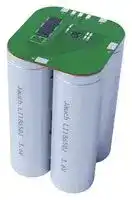 LI18650JLS HB 2S2P: Rechargeable Battery, 7.2 V, Lithium Ion, 6.7 Ah, Wire Leads, 1