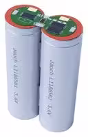 LI18650JLS HB 1S2P: Rechargeable Battery, 3.6 V, Lithium Ion, 6.7 Ah, Wire Leads, 1