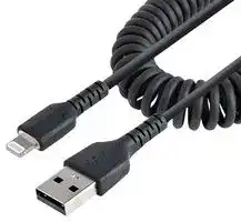 RUSB2ALT50CMBC: USB Cable, 50cm/20in USB to Lightning Cable, MFi Certified, Coiled iPhone Charger Cable